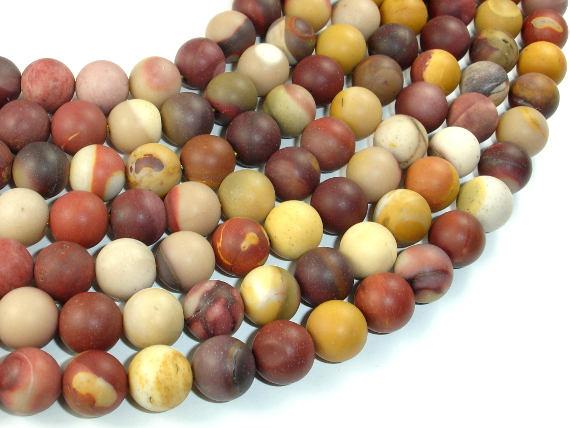 Matte Mookaite Beads, 10mm(10.4mm), Round Beads, 15.5 Inch, Full Strand, Approx 38 Beads, Hole 1 Mm, A Quality (320054011)