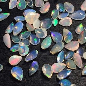 Shop Opal Shapes! 4×6-6x8mm Ethiopian Opal Pear Faceted Cut Stone, Natural Faceted Pear, Opal Pear For Jewelry, Fire Opal Ring (5Pcs To 10Pcs Options) – PNT6 | Natural genuine stones & crystals in various shapes & sizes. Buy raw cut, tumbled, or polished gemstones for making jewelry or crystal healing energy vibration raising reiki stones. #crystals #gemstones #crystalhealing #crystalsandgemstones #energyhealing #affiliate #ad