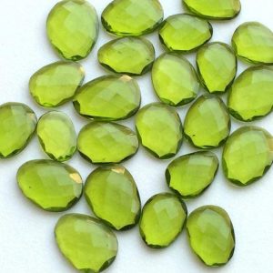 14-17mm Peridot Colored Rose Cut, HydroQuartz Rosecut, Green Cabochon For Jewelry, Loose Peridot Colored (5Pcs To 10Pcs Options) | Natural genuine stones & crystals in various shapes & sizes. Buy raw cut, tumbled, or polished gemstones for making jewelry or crystal healing energy vibration raising reiki stones. #crystals #gemstones #crystalhealing #crystalsandgemstones #energyhealing #affiliate #ad