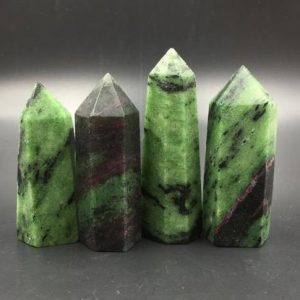 Shop Ruby Points & Wands! Ruby Zoisite Point Tower Green&Red Ruby in Zoisite Gemstone Crystal Tower Standing Point Meditation Tool Healing Reiki Crystal Grid Supply | Natural genuine stones & crystals in various shapes & sizes. Buy raw cut, tumbled, or polished gemstones for making jewelry or crystal healing energy vibration raising reiki stones. #crystals #gemstones #crystalhealing #crystalsandgemstones #energyhealing #affiliate #ad