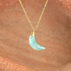 Shop Rutilated Quartz Jewelry! Crescent moon necklace – crystal moon necklace – quartz necklace – rutilated quartz necklace – gold moon necklace – moon vibes | Natural genuine Rutilated Quartz jewelry. Buy crystal jewelry, handmade handcrafted artisan jewelry for women.  Unique handmade gift ideas. #jewelry #beadedjewelry #beadedjewelry #gift #shopping #handmadejewelry #fashion #style #product #jewelry #affiliate #ad