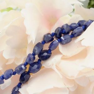 Shop Sapphire Faceted Beads! Sapphire 5-7mm faceted beads (ETB00418)  Rare stont/Unique jewelry/Vintage jewelry/Gemstone necklace | Natural genuine faceted Sapphire beads for beading and jewelry making.  #jewelry #beads #beadedjewelry #diyjewelry #jewelrymaking #beadstore #beading #affiliate #ad