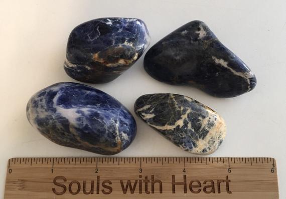 Extra Large Sodalite Tumbled Stone, Healing Stone,healing Crystal, Spiritual Stone, Meditation, Tumbled Stone, Chakra Stone