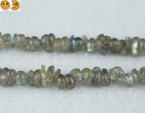 Labradorite Chips Beads,blue Labradorite,natural,gemstone,diy Beads,grade A,5-8mm,35" Full Strand