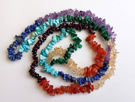 5-7mm Seven Chakra Chips, Natural Healing Seven Multi Chakra Bead, Body Chakra Chip Necklace, Multi Gem Chips (1 Strand To 10 Strand Option) 5-7mm Seven Chakra Chips, Natural Healing Seven Multi Chakra Bead, Body Chakra Chip Necklace, Multi Gem Chips (1 Strand To 10 Strand Option)
