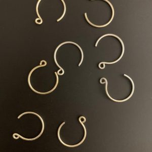 Shop Ear Wires & Posts for Making Earrings! Ear Wires, 50- 80 Pcs, Semi Circle, Single Loop, Gold & Silver Plated, Hoops Earring, Earring Blanks, Size: 18X14mm, 20X18mm. | Shop jewelry making and beading supplies, tools & findings for DIY jewelry making and crafts. #jewelrymaking #diyjewelry #jewelrycrafts #jewelrysupplies #beading #affiliate #ad
