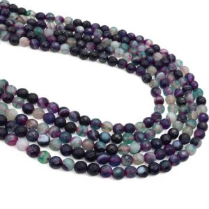 Shop Agate Faceted Beads! 6mm Faceted Agate Beads, Gemstone Beads, Wholesale Beads | Natural genuine faceted Agate beads for beading and jewelry making.  #jewelry #beads #beadedjewelry #diyjewelry #jewelrymaking #beadstore #beading #affiliate #ad
