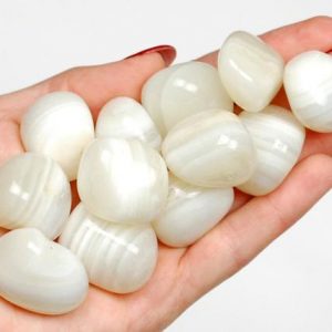 White Agate Tumbled Stone, White Agate, Tumbled Stones, Agate, Stones, Crystals, Rocks, Gifts, Gemstones, Gems, Zodiac Crystals, Healing |  #affiliate