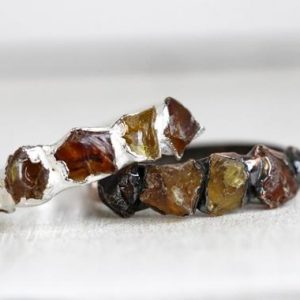 Raw Amber Ring – Baltic Amber Jewelry – Multi Stone Ring – Natural Amber Stone | Natural genuine Amber rings, simple unique handcrafted gemstone rings. #rings #jewelry #shopping #gift #handmade #fashion #style #affiliate #ad