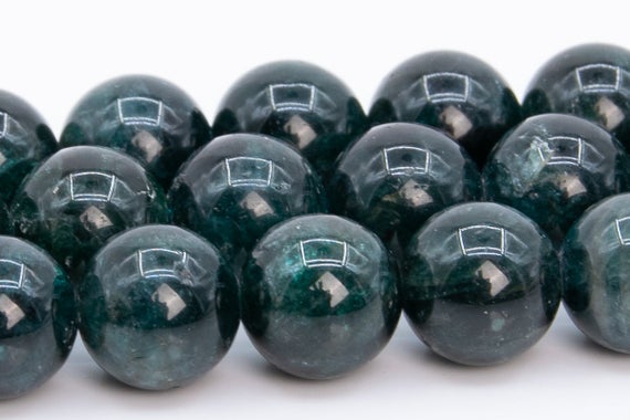 10mm Deep Blue Green Apatite Beads Brazil Grade Aa Genuine Natural Gemstone Round Loose Beads 15" Bulk Lot Options (109161)