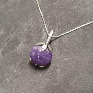 Shop Charoite Pendants! Charoite Leaf Pendant, Natural Charoite Pendant, Scorpio Birthstone Pendant, Charoite Pendant, Purple Pendant, Floral Pendant, Adina Stone | Natural genuine Charoite pendants. Buy crystal jewelry, handmade handcrafted artisan jewelry for women.  Unique handmade gift ideas. #jewelry #beadedpendants #beadedjewelry #gift #shopping #handmadejewelry #fashion #style #product #pendants #affiliate #ad