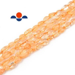 Shop Citrine Beads! Natural Citrine Pebble Nugget Beads Approx 5-8mm 15.5" Strand | Natural genuine beads Citrine beads for beading and jewelry making.  #jewelry #beads #beadedjewelry #diyjewelry #jewelrymaking #beadstore #beading #affiliate #ad