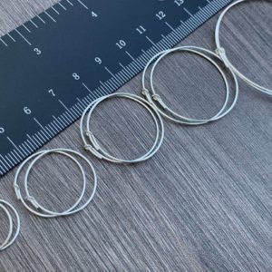 Shop Findings for Jewelry Making! Ear Wire Beading Hoops Sterling Silver 15mm, 20mm, 25mm, 30mm, 45mm (5/8",6/8",1", 1 1/4", 1 3/4") , 21 Gauge/0.7mm  – Ships Out from USA | Shop jewelry making and beading supplies, tools & findings for DIY jewelry making and crafts. #jewelrymaking #diyjewelry #jewelrycrafts #jewelrysupplies #beading #affiliate #ad