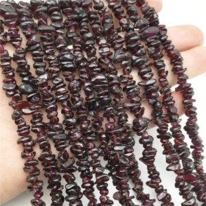 Shop Garnet Chip & Nugget Beads! 6-8mm Garnet Chip Beads, Chip Stone, Gemstone Beads | Natural genuine chip Garnet beads for beading and jewelry making.  #jewelry #beads #beadedjewelry #diyjewelry #jewelrymaking #beadstore #beading #affiliate #ad