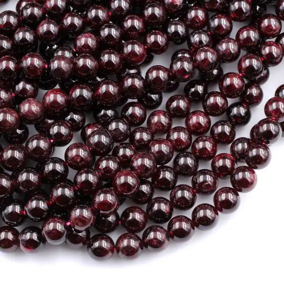 New 2x4mm Natural red Garnet Faceted Indian Beads 15 "AAA 