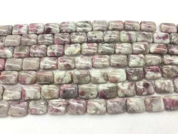 Genuine Pink Tourmaline Rectangle Natural Loose Beads 15 Inch Jewelry Supply Bracelet Necklace Material Support Wholesale
