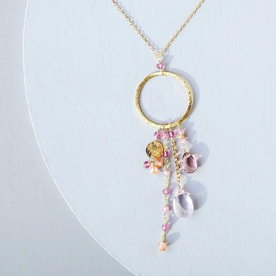 Graduation Gift For Her | Pink Tourmaline Necklaces For Women