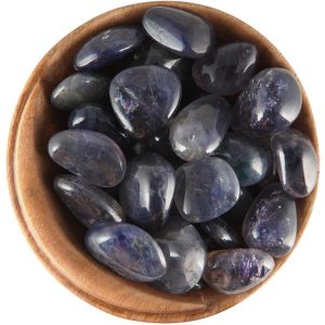 Shop Iolite Stones & Crystals! 1 Iolite "Gemmy" – Ethically Sourced Tumbled Stone | Natural genuine stones & crystals in various shapes & sizes. Buy raw cut, tumbled, or polished gemstones for making jewelry or crystal healing energy vibration raising reiki stones. #crystals #gemstones #crystalhealing #crystalsandgemstones #energyhealing #affiliate #ad