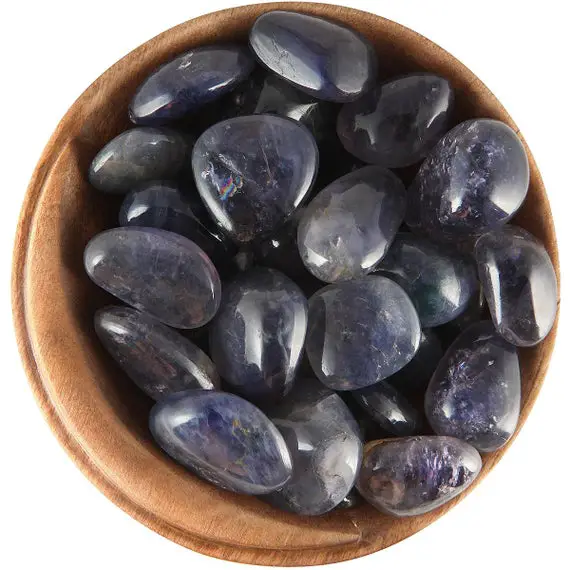 1 Iolite "gemmy" - Ethically Sourced Tumbled Stone