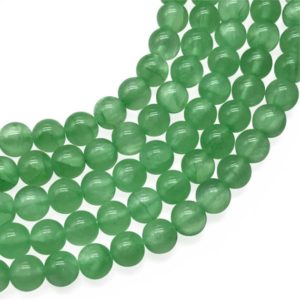 Shop Green Jade Beads! 7-8mm Angelite Pebble Chip Beads, Gemstone Beads, Wholesale Beads | Natural genuine beads Jade beads for beading and jewelry making.  #jewelry #beads #beadedjewelry #diyjewelry #jewelrymaking #beadstore #beading #affiliate #ad