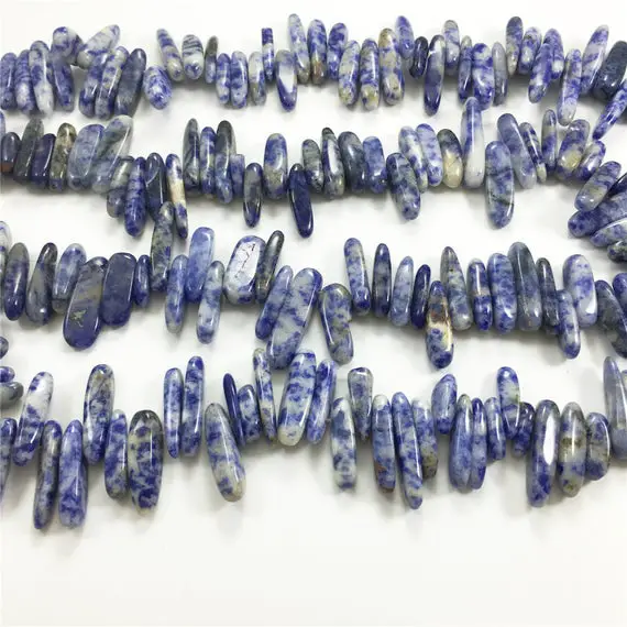 Blue Spot Jasper Pebble Beads, Gemstone Beads, Wholesale Beads