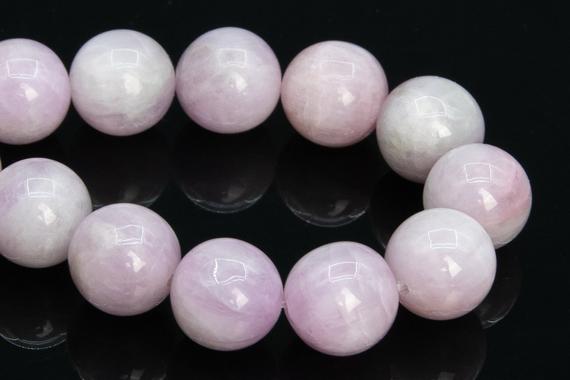 10-11mm Light Color Kunzite Beads Brazil Grade A+ Genuine Natural Gemstone Half Strand Round Loose Beads 7.5" (109129h-2877)