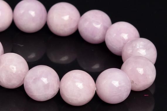 11mm Kunzite Beads Brazil Grade A+ Genuine Natural Gemstone Half Strand Round Loose Beads 7.5" Bulk Lot Options (109135h-2879)