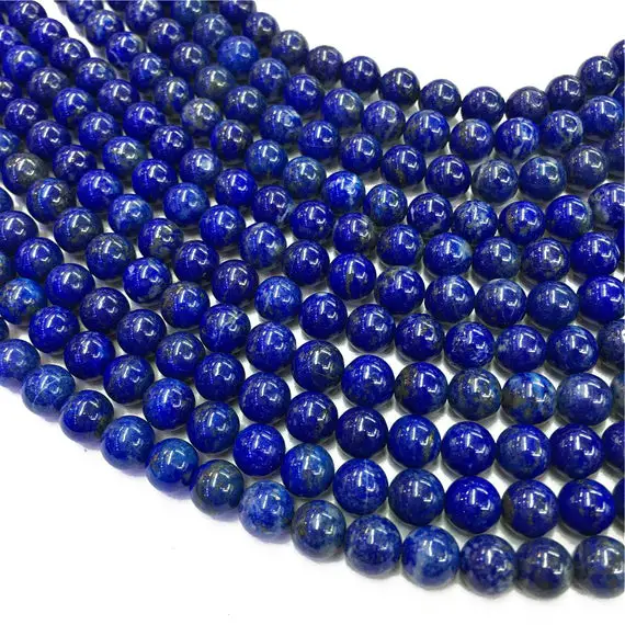 10mm Natural Lapis Lazuli Beads, Round Gemstone Beads, Wholesale Beads