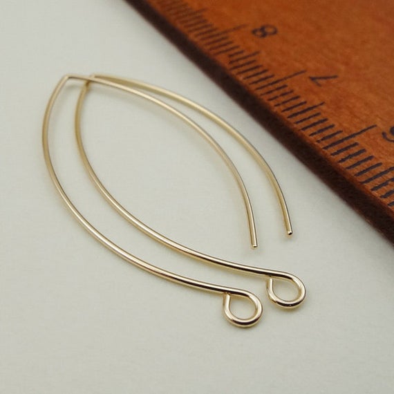 Earring Hook Gold Filled French Ear Wire, Handmade Jewelry Making Supplies,  Findings For Earring Upgrade