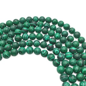 Shop Malachite Beads! 8mm Green Malachite Beads, Round Gemstone Beads, Wholesale Beads | Natural genuine beads Malachite beads for beading and jewelry making.  #jewelry #beads #beadedjewelry #diyjewelry #jewelrymaking #beadstore #beading #affiliate #ad