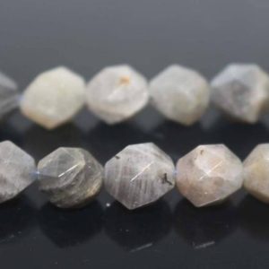 Natural Faceted Star Cut Labradorite Nugget Diamond Beads,6mm 8mm 10mm Star Cut Faceted beads,one strand 15" | Natural genuine chip Labradorite beads for beading and jewelry making.  #jewelry #beads #beadedjewelry #diyjewelry #jewelrymaking #beadstore #beading #affiliate #ad
