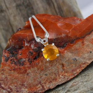 Shop Opal Pendants! Natural Brazilian Fire Opal Pendant – Sterling Silver Pendant Necklace – Brazilian Fire Opal Necklace | Natural genuine Opal pendants. Buy crystal jewelry, handmade handcrafted artisan jewelry for women.  Unique handmade gift ideas. #jewelry #beadedpendants #beadedjewelry #gift #shopping #handmadejewelry #fashion #style #product #pendants #affiliate #ad
