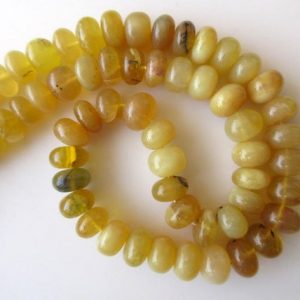 Shop Opal Rondelle Beads! 11mm Natural Yellow Opal Rondelle Beads, Smooth Opal Rondelle Beads, 16 Inch Strand, GDS677 | Natural genuine rondelle Opal beads for beading and jewelry making.  #jewelry #beads #beadedjewelry #diyjewelry #jewelrymaking #beadstore #beading #affiliate #ad