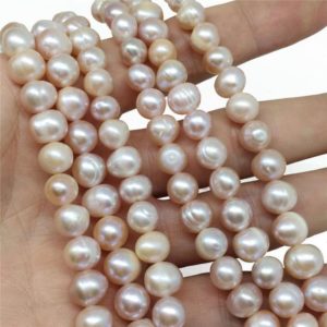Shop Freshwater Pearls! 6-7mm Freshwater Pearl Beads, Pink Pearl, Pearl Jewelry | Natural genuine beads Pearl beads for beading and jewelry making.  #jewelry #beads #beadedjewelry #diyjewelry #jewelrymaking #beadstore #beading #affiliate #ad