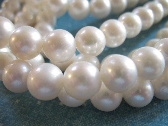 2 4 10 20 Pcs, 7.5-8 Mm, Loose Pearl, White Pearls, Round White Pearls, Pearl Bead, Cultured, Luxe Aa To Aaa, Brides Bridal Rw 788 Top Solo