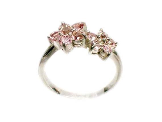 Pink Tourmaline Ring Medieval Rainbow Gem Tourmaline Flower Ring Ancient Mythology Gemstone Meditation Gemstone Mystical Powers #58848