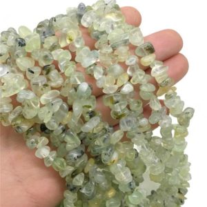 Shop Prehnite Chip & Nugget Beads! 6-12mm Prehnite Beads, Chip Stone, Gemstone Beads | Natural genuine chip Prehnite beads for beading and jewelry making.  #jewelry #beads #beadedjewelry #diyjewelry #jewelrymaking #beadstore #beading #affiliate #ad
