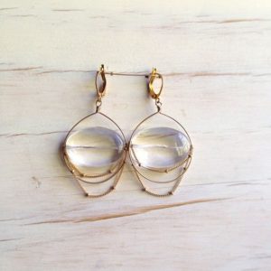 Shop Quartz Crystal Earrings! Gold Filled Crystal Quartz Drop Earring Quartz Jewelry | Natural genuine Quartz earrings. Buy crystal jewelry, handmade handcrafted artisan jewelry for women.  Unique handmade gift ideas. #jewelry #beadedearrings #beadedjewelry #gift #shopping #handmadejewelry #fashion #style #product #earrings #affiliate #ad