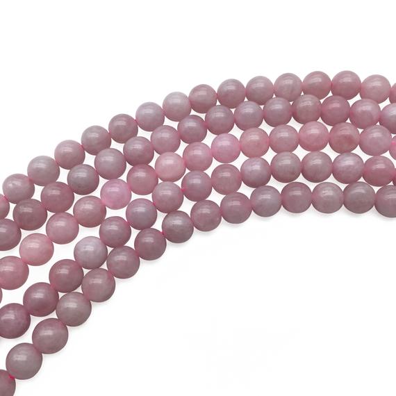 8mm Madagascar Rose Quartz Beads, Round Gemstone Beads, Wholesale Beads