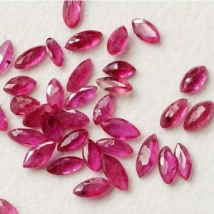2x3mm – 3x5mm Ruby Marquise Cut Stones, Natural Loose Faceted Ruby Marquise, Ruby For Jewelry (1Ct To 5Ct Options) – Pgpa161 | Natural genuine beads Array beads for beading and jewelry making.  #jewelry #beads #beadedjewelry #diyjewelry #jewelrymaking #beadstore #beading #affiliate #ad