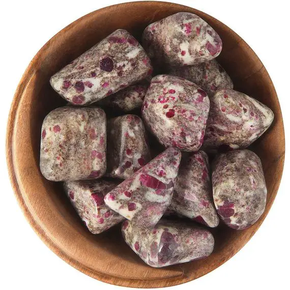 1 Ruby Matrix - Ethically Sourced Tumbled Stone