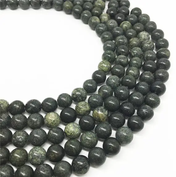 8mm Russian Serpentine Beads, Round Gemstone Beads, Wholesale Beads