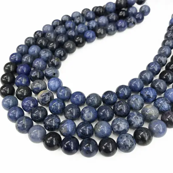 8mm Sodalite Beads, Round Gemstone Beads, Wholesale Beads