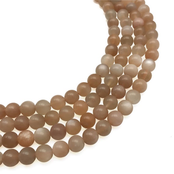 8mm Natural Sunstone Beads, Round Gemstone Beads, Wholesale Beads