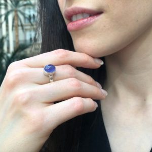 Shop Tanzanite Rings! Tanzanite Ring, Natural Tanzanite, Blue Dainty Ring, December Birthstone, Solitaire Ring, Vintage Ring, Purple Stone Ring, Solid Silver Ring | Natural genuine Tanzanite rings, simple unique handcrafted gemstone rings. #rings #jewelry #shopping #gift #handmade #fashion #style #affiliate #ad