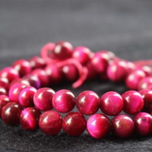 Shop Tiger Eye Round Beads! Natural Rose Red Tigereye Smooth and Round Beads,6mm/8mm/10mm/12mm Tigereye Beads Bulk Supply,15 inches one starand | Natural genuine round Tiger Eye beads for beading and jewelry making.  #jewelry #beads #beadedjewelry #diyjewelry #jewelrymaking #beadstore #beading #affiliate #ad