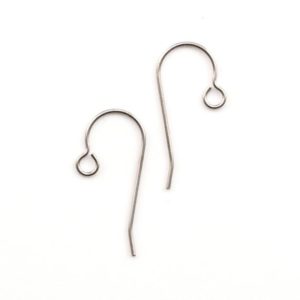Titanium Ear Wires – 10 Pairs with Outside Loop – Made in the USA | Shop jewelry making and beading supplies, tools & findings for DIY jewelry making and crafts. #jewelrymaking #diyjewelry #jewelrycrafts #jewelrysupplies #beading #affiliate #ad