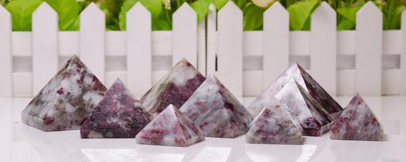 Wholesale Pink Tourmaline Pyramid  Natural Gemstone Polished Magic Tourmaline Quartz Pyramid-decor-chakre-reiki-meditation-healing