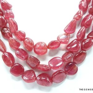 Shop Ruby Chip & Nugget Beads! 18" Inch Strand Natural Genuine Ruby Tumble Shape Beads Necklace, Natural Ruby Nugget beads, Natural Ruby Jewelry, Ruby Bead Necklace. | Natural genuine chip Ruby beads for beading and jewelry making.  #jewelry #beads #beadedjewelry #diyjewelry #jewelrymaking #beadstore #beading #affiliate #ad