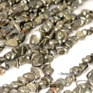 Shop Pyrite Chip & Nugget Beads! 4-5mm Palazzo Iron Pyrite Gemstone Nugget Granule Pebble Chips Loose Beads 15.5 Inch Full Strand (90114707-138) | Natural genuine chip Pyrite beads for beading and jewelry making.  #jewelry #beads #beadedjewelry #diyjewelry #jewelrymaking #beadstore #beading #affiliate #ad